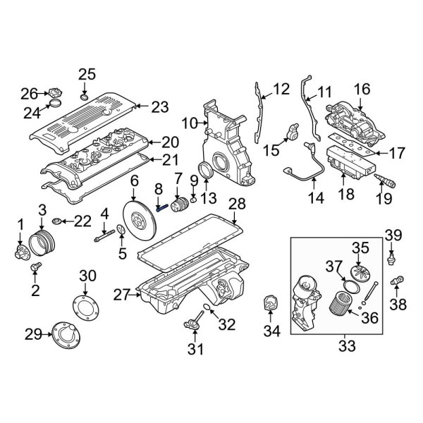 Engine Timing Crankshaft Gear Bolt