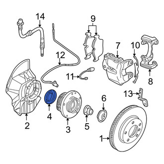 BMW OE - Front Wheel Bearing Dust Cap