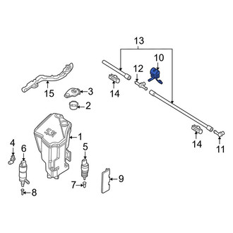 BMW OE - Front Windshield Washer Nozzle