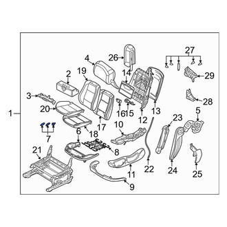 BMW OE - Seat Frame Hardware Kit