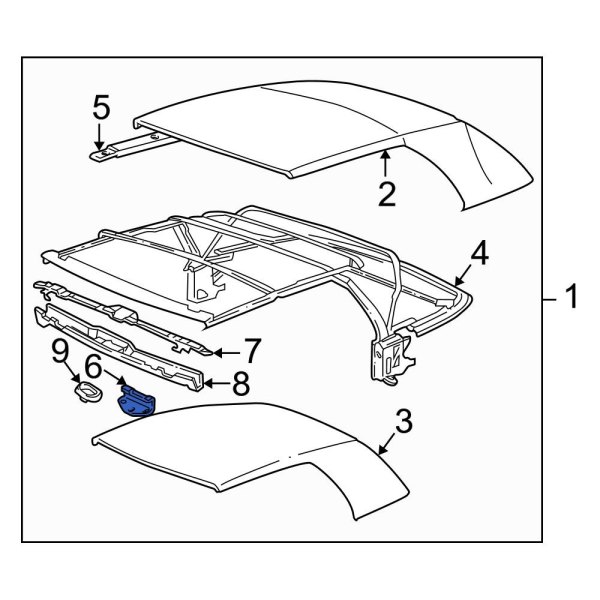 Convertible Top Cable Bracket