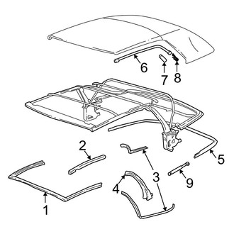 BMW OE - Convertible/Soft Top - Attaching Components (Convertible)