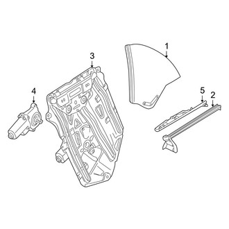 BMW OE - Quarter Panel - Glass & Hardware (Convertible)