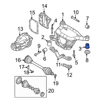 BMW OE - Rear Suspension Crossmember Insulator