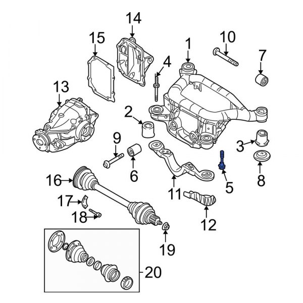 Suspension Crossmember Bolt