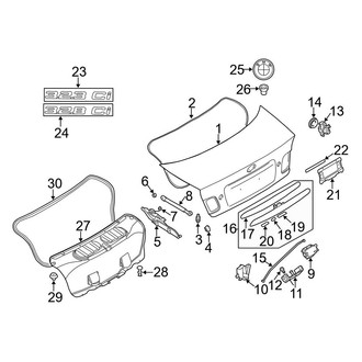 BMW OE - Trunk Lid - Exterior Trim