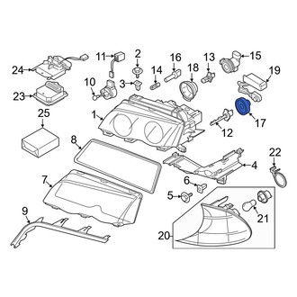 BMW OE - Front Headlight Bulb Cap