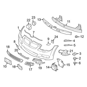 BMW OE - Front Bumper & Grille - Bumper & Components (With M Package)