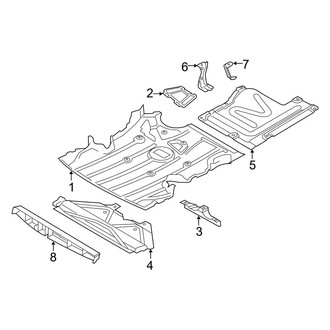 BMW OE - Radiator Support - Splash Shields (Coupe AWD 3.0L)