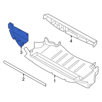 BMW OE - Front Left Radiator Support Splash Shield