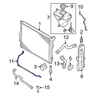 BMW OE - Engine Coolant Overflow Hose
