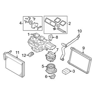 BMW OE - Air Conditioner & Heater - Evaporator & Heater Components