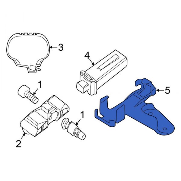 Tire Pressure Monitoring System (TPMS) Antenna Bracket