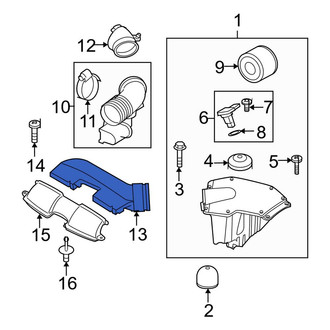 BMW OE - Engine Air Intake Hose