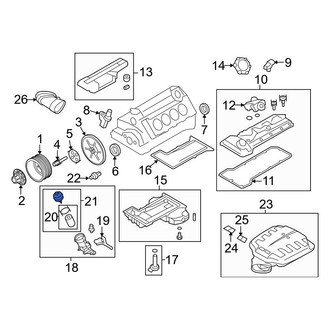 BMW OE - Engine Oil Filter Housing Cover