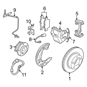 BMW OE - Front Suspension - Brake Components (Base Convertible / Coupe)