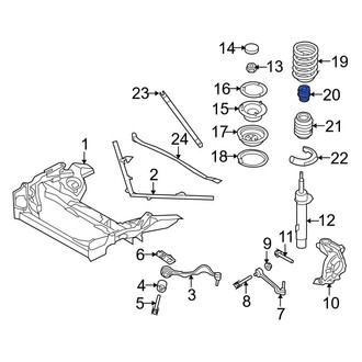 BMW OE - Front Suspension Strut Bumper