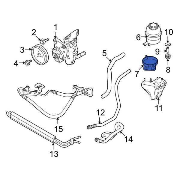 Power Steering Pump Reservoir Bracket