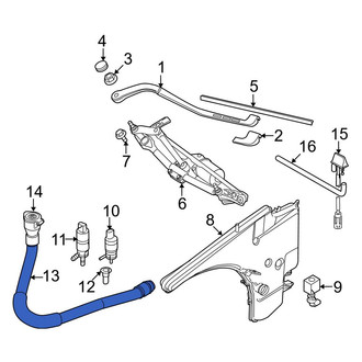 BMW OE - Front Washer Fluid Reservoir Filler Pipe