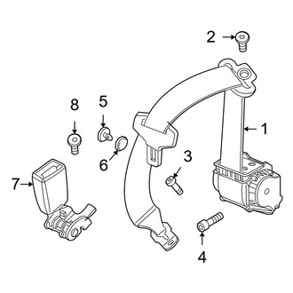 BMW OE - Restraint Systems - Rear Seat Belts (Convertible)