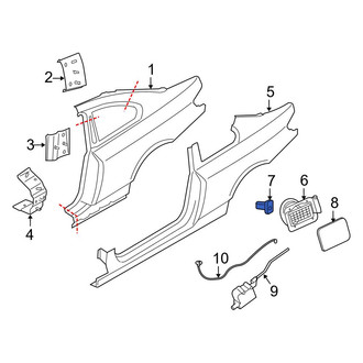 BMW OE - Fuel Door Bumper
