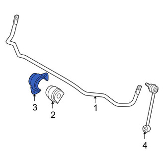 BMW OE - Rear Suspension Stabilizer Bar Bracket
