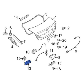 BMW OE - Rear Liftgate Latch Handle