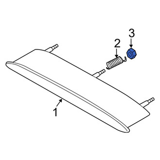 BMW OE - Center High Mount Stop Light Nut