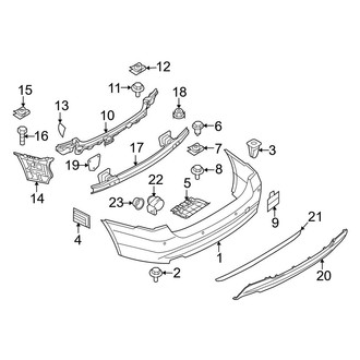 BMW OE - Rear Bumper - Bumper & Components