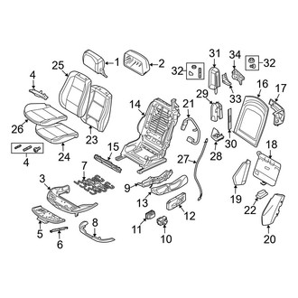 BMW OE - Seats & Tracks - Front Seat Components (Convertible)