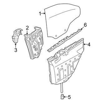 BMW OE - Quarter Panel - Glass & Hardware (Convertible)