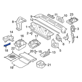 BMW OE - Rear Trunk Trim Panel Insert
