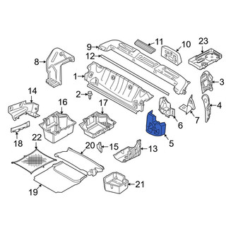 BMW OE - Rear Center Left Trunk Trim Panel