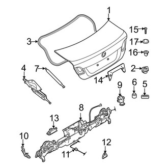 BMW OE - Trunk Lid - Lid & Components (Convertible)