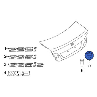 BMW OE - Rear Deck Lid Emblem