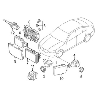 BMW OE - Front Bumper & Grille - Electrical Components (With M Sport Trim)