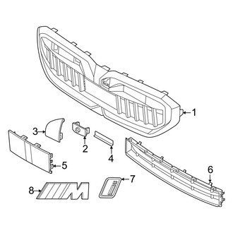 BMW OE - Front Bumper & Grille - Grille & Components (With M Sport Trim)