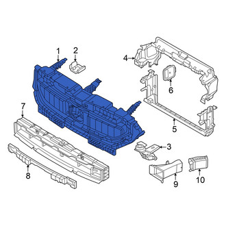 BMW OE - Front Upper Radiator Shutter Assembly