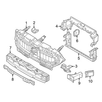 BMW OE - Radiator Support - Splash Shields