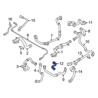 BMW OE - Drive Motor Inverter Coolant Line