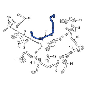 BMW OE - Right Drive Motor Inverter Coolant Line