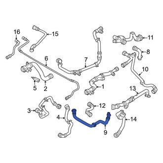 BMW OE - Drive Motor Inverter Coolant Line