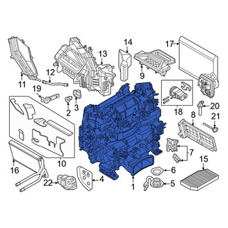 BMW OE - HVAC Unit Case Assembly
