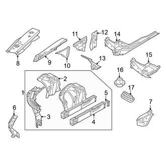 BMW OE - Fender - Inner Structure & Rails