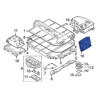 BMW OE - Drive Motor Battery Pack Cooling Fan Assembly