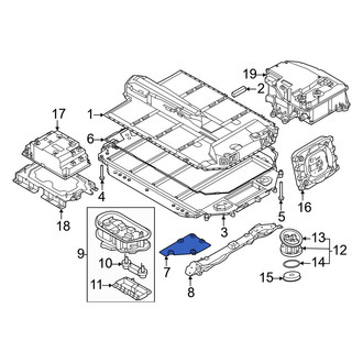 BMW OE - Front Left Drive Motor Battery Pack Cover Bracket
