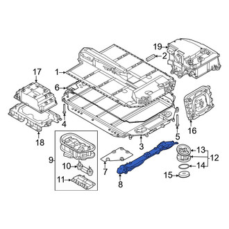 BMW OE - Rear Drive Motor Battery Pack Cover Bracket