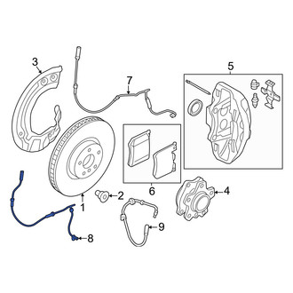 BMW OE - Front ABS Wheel Speed Sensor