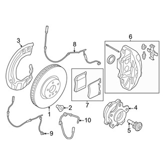 BMW OE - Front Suspension - Brake Components (AWD)