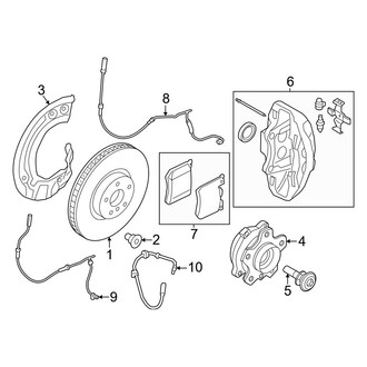 BMW OE - Front Suspension - Brake Components (AWD)
